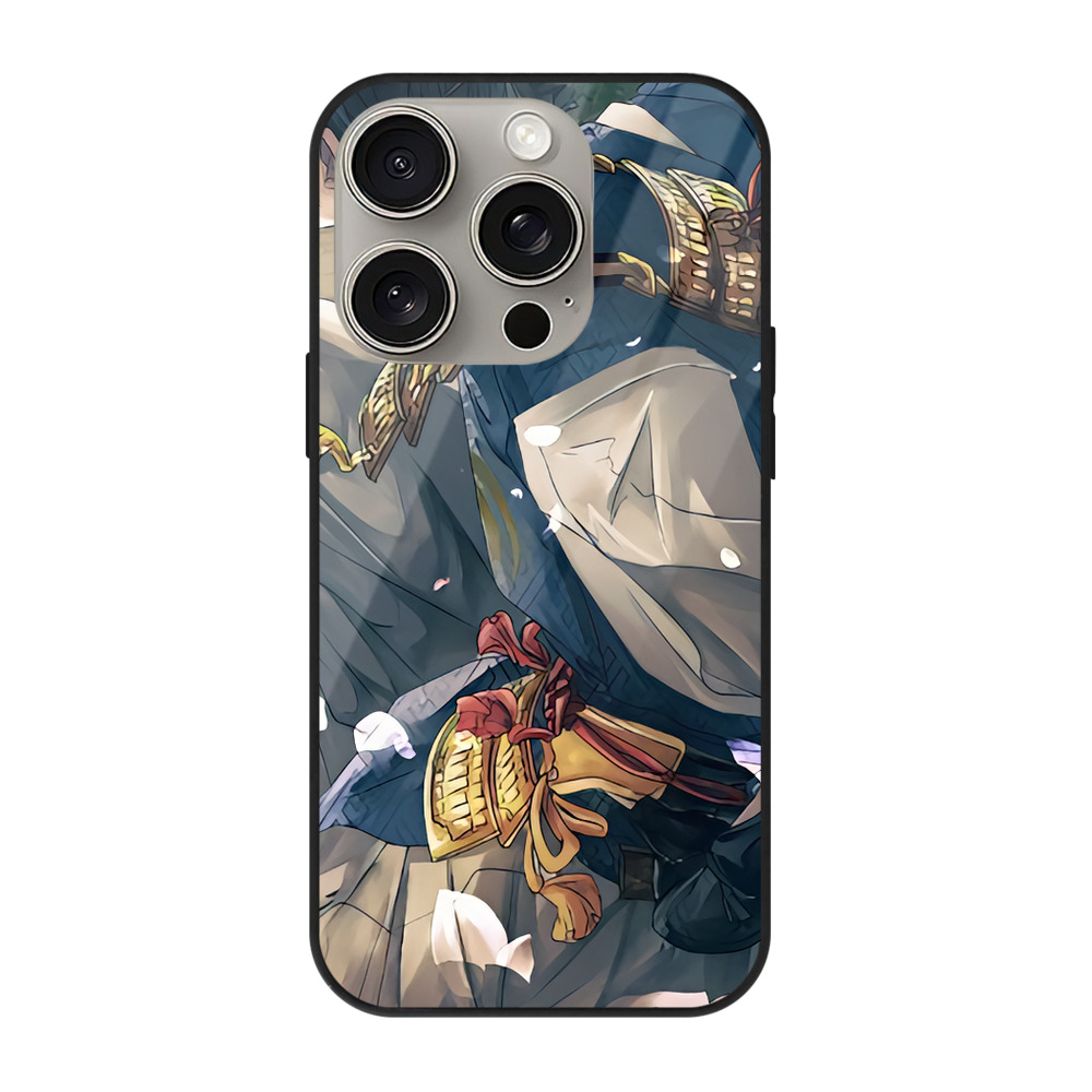 （画像用） 刀剣乱舞 Touken Ranbu 【iPhone15Pro対応】スマホケース 耐衝撃＆黄変防止 背面ガラス