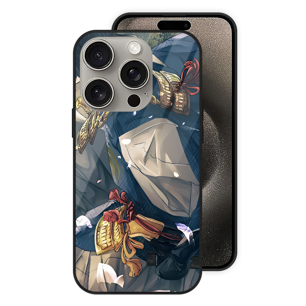 （画像用） 刀剣乱舞 Touken Ranbu 【iPhone15Pro対応】スマホケース 耐衝撃＆黄変防止 背面ガラス