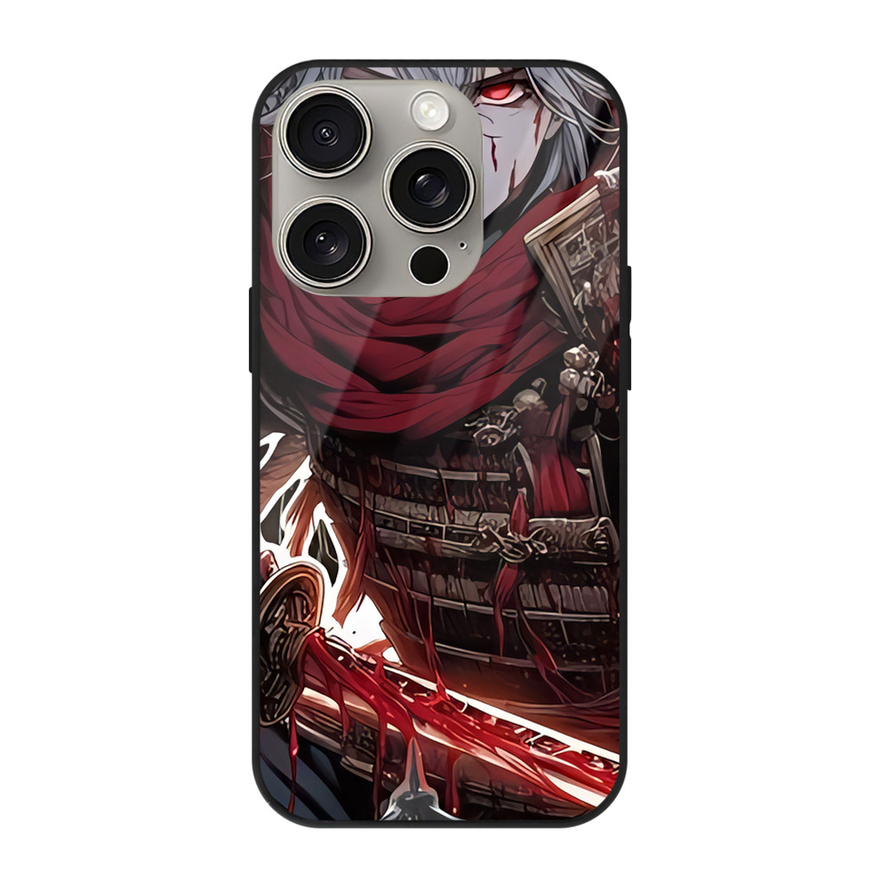 （画像用） 刀剣乱舞 Touken Ranbu 【iPhone15Pro対応】スマホケース 耐衝撃＆黄変防止 背面ガラス