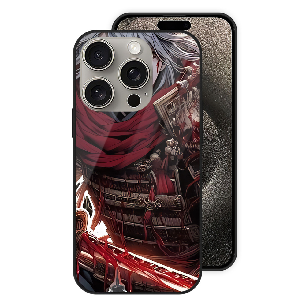 （画像用） 刀剣乱舞 Touken Ranbu 【iPhone15Pro対応】スマホケース 耐衝撃＆黄変防止 背面ガラス