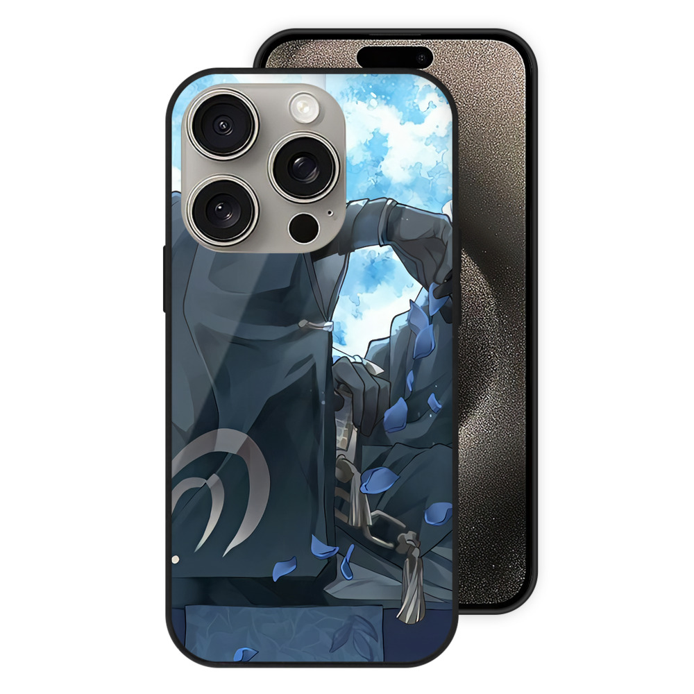 （画像用） 刀剣乱舞 Touken Ranbu 【iPhone15Pro対応】スマホケース 耐衝撃＆黄変防止 背面ガラス