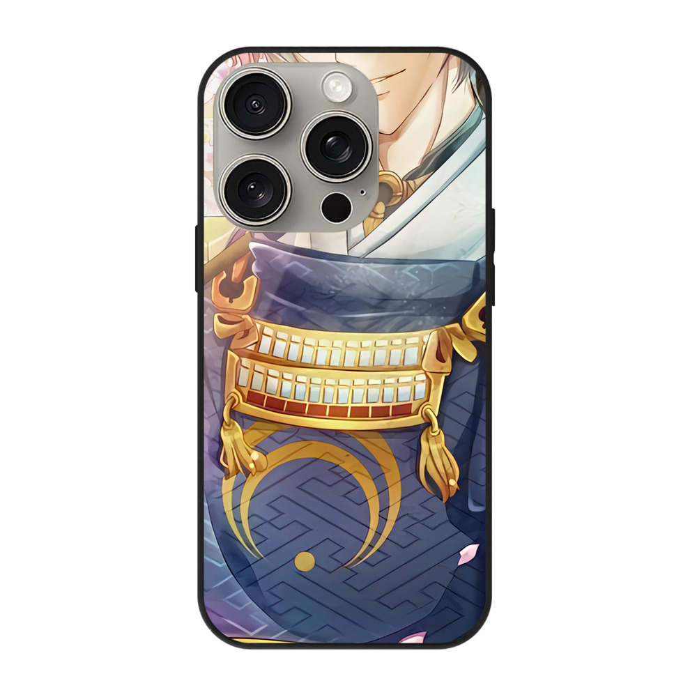 （画像用） 刀剣乱舞 Touken Ranbu 【iPhone15Pro対応】スマホケース 耐衝撃＆黄変防止 背面ガラス