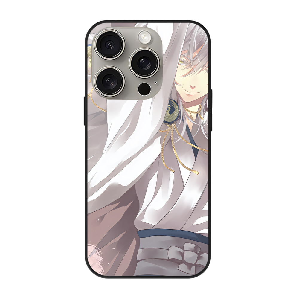 （画像用） 刀剣乱舞 Touken Ranbu 【iPhone15Pro対応】スマホケース 耐衝撃＆黄変防止 背面ガラス