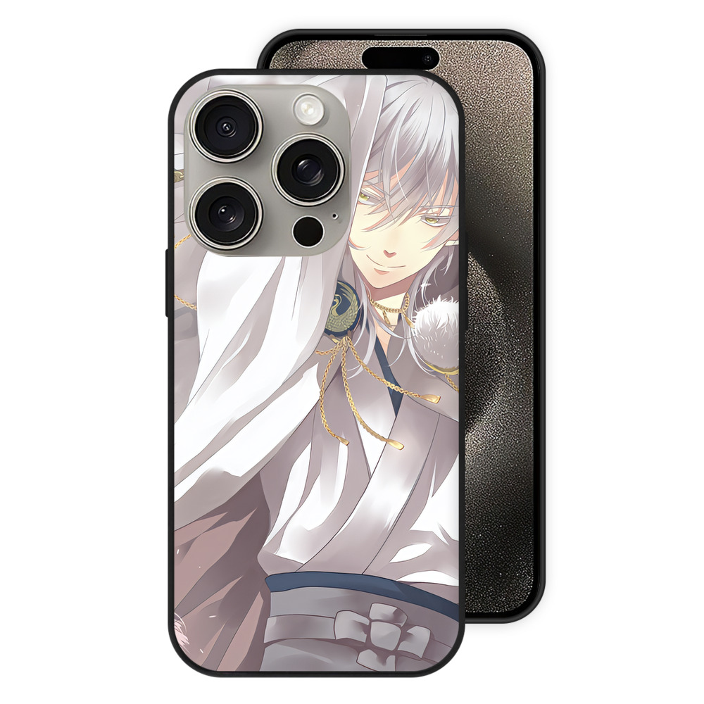 （画像用） 刀剣乱舞 Touken Ranbu 【iPhone15Pro対応】スマホケース 耐衝撃＆黄変防止 背面ガラス