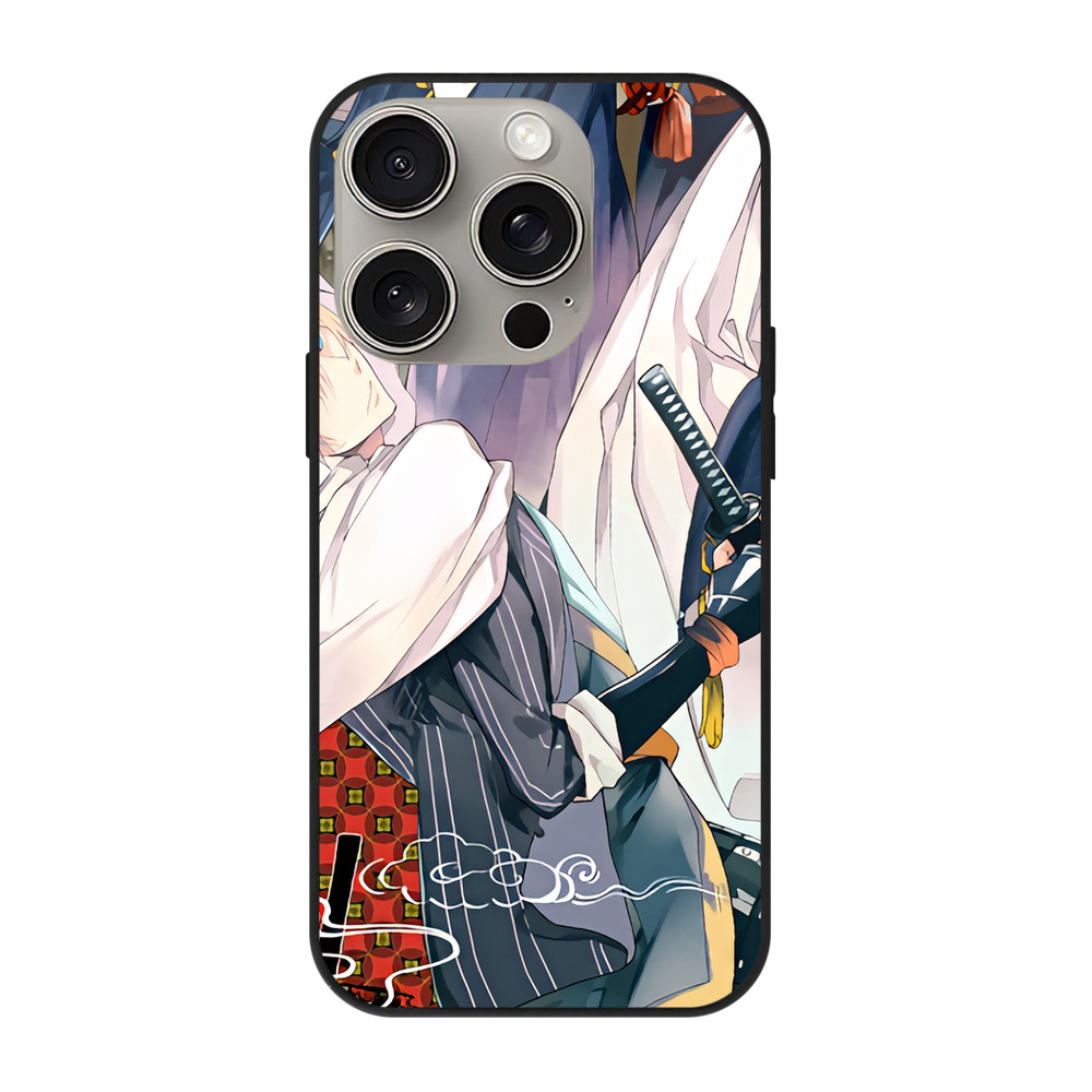 （画像用） 刀剣乱舞 Touken Ranbu 【iPhone15Pro対応】スマホケース 耐衝撃＆黄変防止 背面ガラス