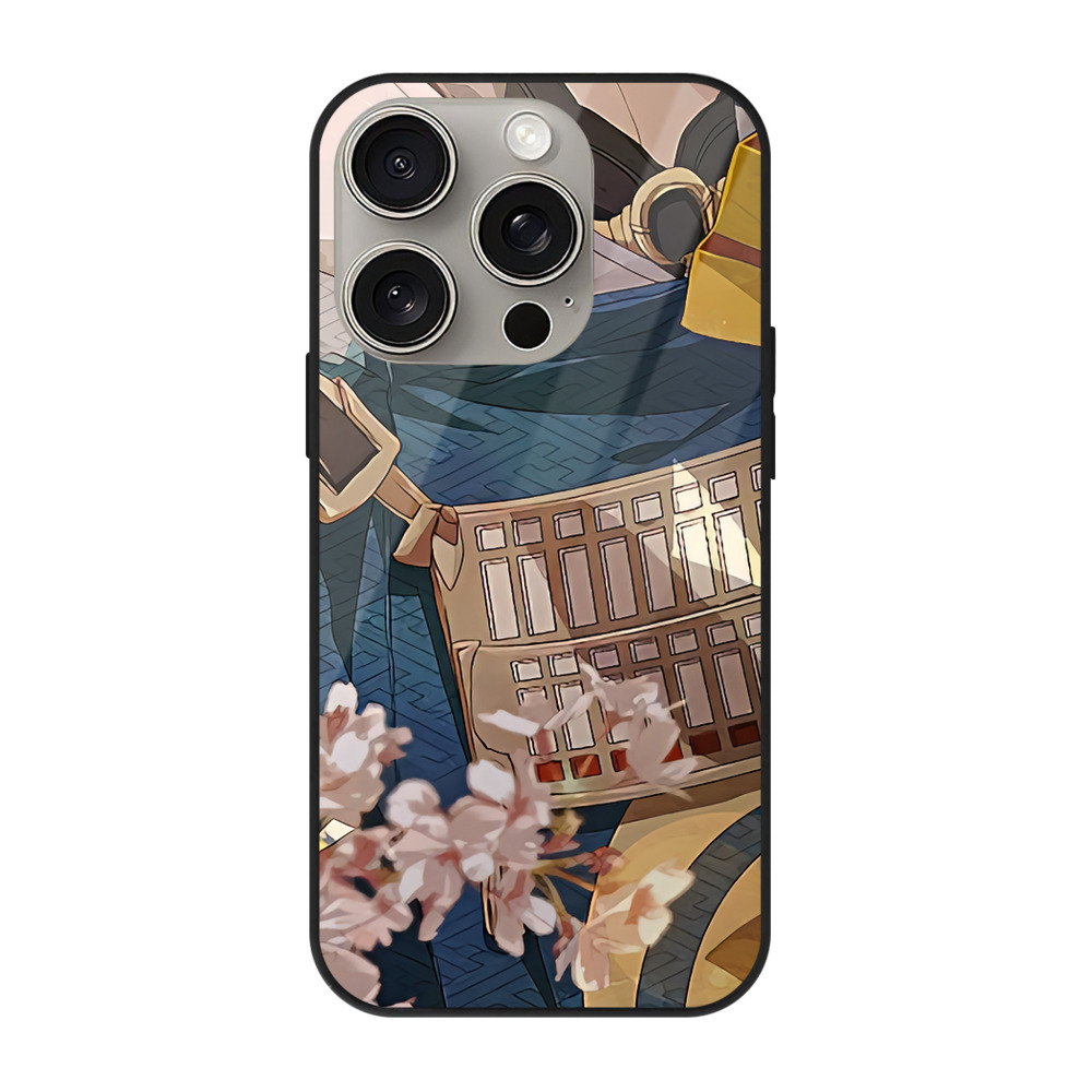 （画像用） 刀剣乱舞 Touken Ranbu 【iPhone15Pro対応】スマホケース 耐衝撃＆黄変防止 背面ガラス