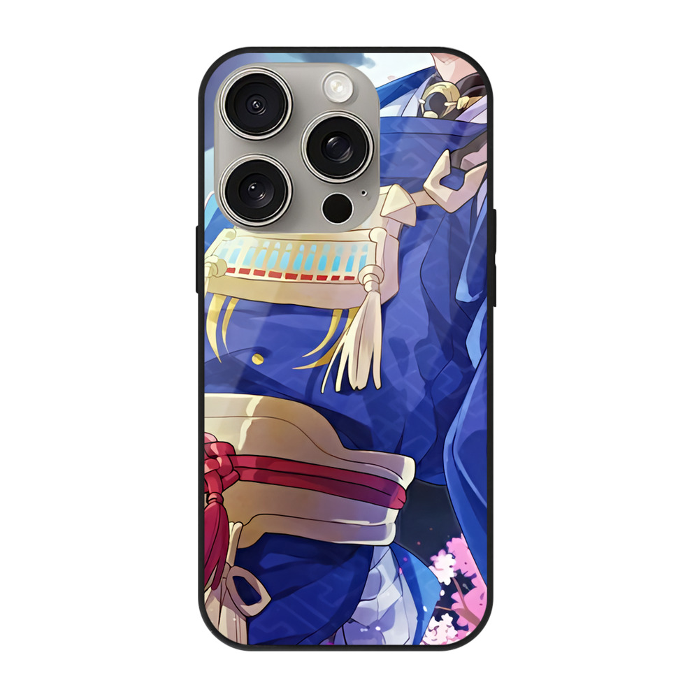 （画像用） 刀剣乱舞 Touken Ranbu 【iPhone15Pro対応】スマホケース 耐衝撃＆黄変防止 背面ガラス