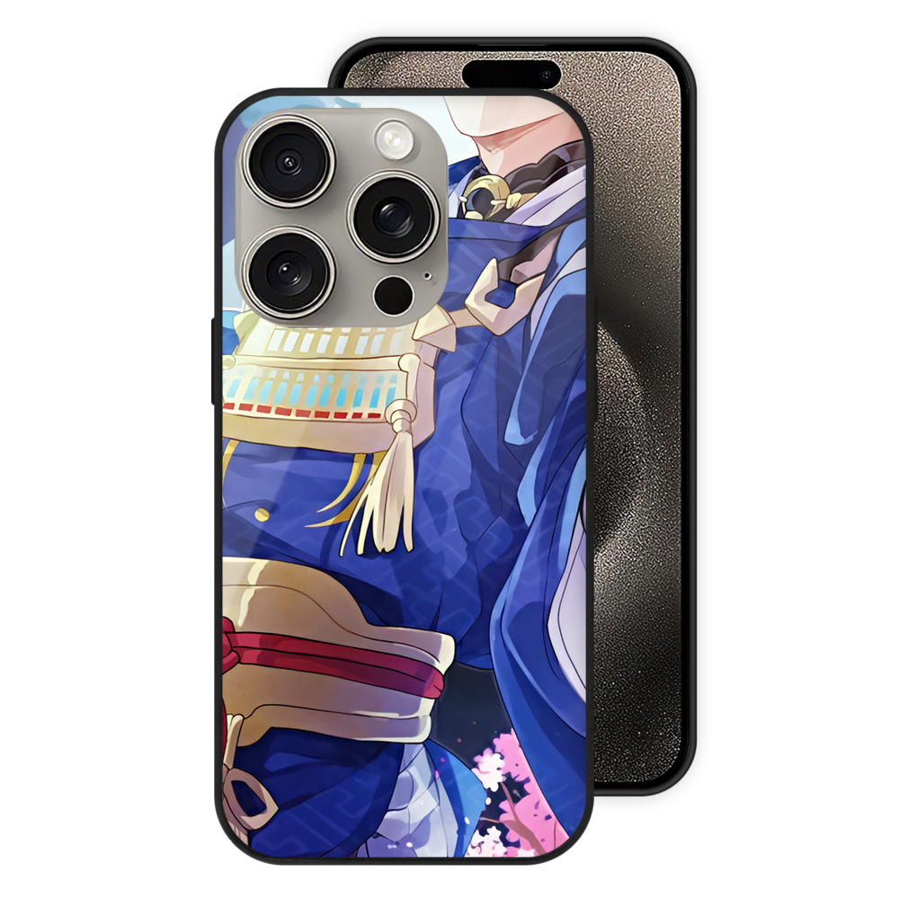 （画像用） 刀剣乱舞 Touken Ranbu 【iPhone15Pro対応】スマホケース 耐衝撃＆黄変防止 背面ガラス