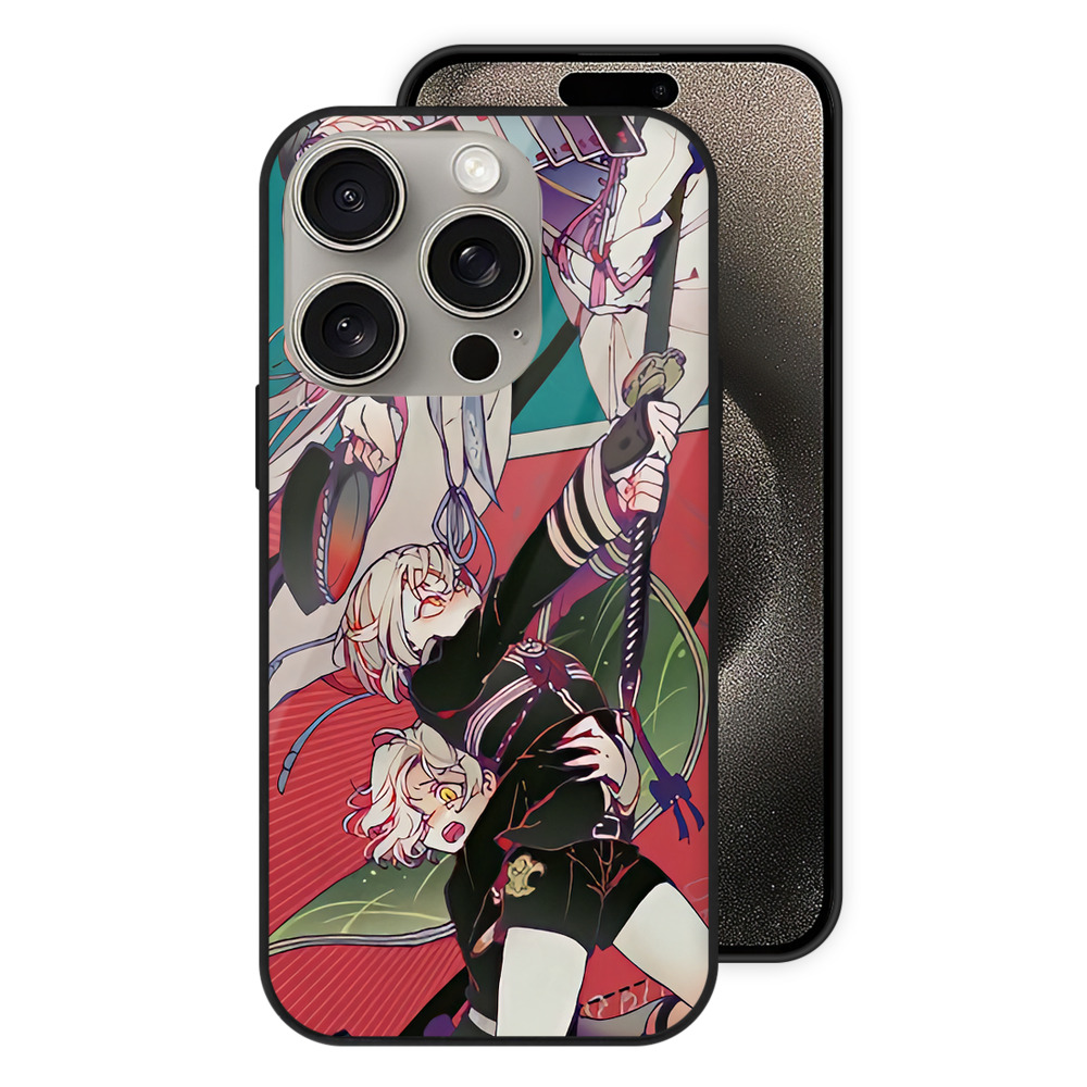 （画像用） 刀剣乱舞 Touken Ranbu 【iPhone15Pro対応】スマホケース 耐衝撃＆黄変防止 背面ガラス