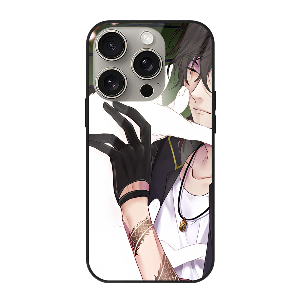 （画像用） 刀剣乱舞 Touken Ranbu 【iPhone15Pro対応】スマホケース 耐衝撃＆黄変防止 背面ガラス