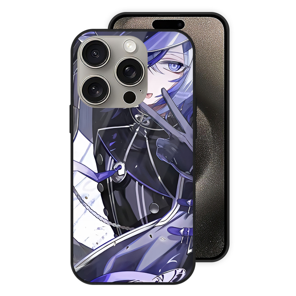 （画像用） 刀剣乱舞 Touken Ranbu 【iPhone15Pro対応】スマホケース 耐衝撃＆黄変防止 背面ガラス