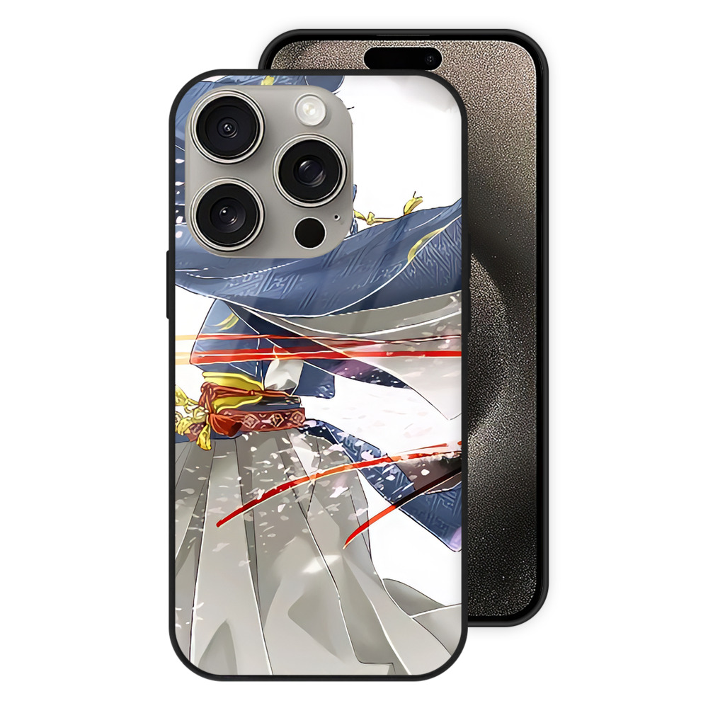 （画像用） 刀剣乱舞 Touken Ranbu 【iPhone15Pro対応】スマホケース 耐衝撃＆黄変防止 背面ガラス