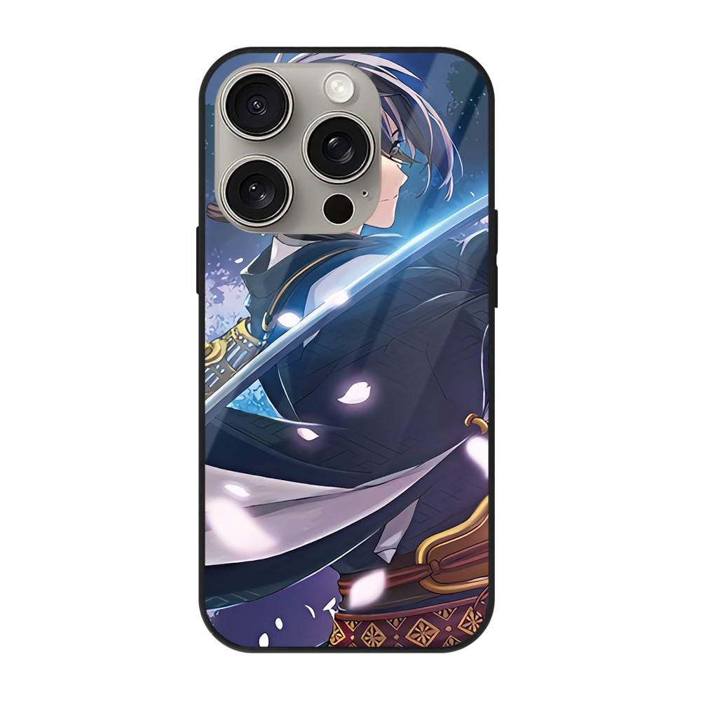 （画像用） 刀剣乱舞 Touken Ranbu 【iPhone15Pro対応】スマホケース 耐衝撃＆黄変防止 背面ガラス