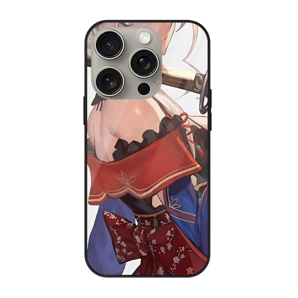 （画像用） 刀剣乱舞 Touken Ranbu 【iPhone15Pro対応】スマホケース 耐衝撃＆黄変防止 背面ガラス