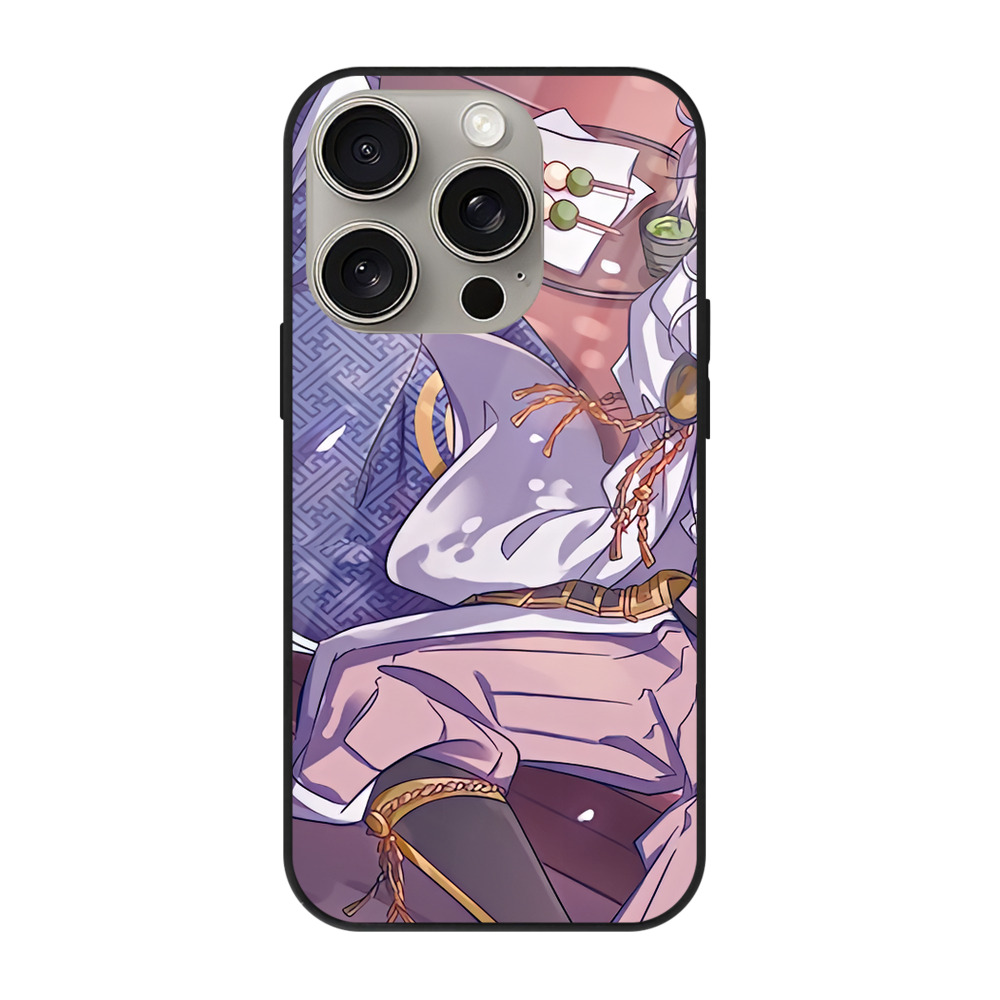 （画像用） 刀剣乱舞 Touken Ranbu 【iPhone15Pro対応】スマホケース 耐衝撃＆黄変防止 背面ガラス