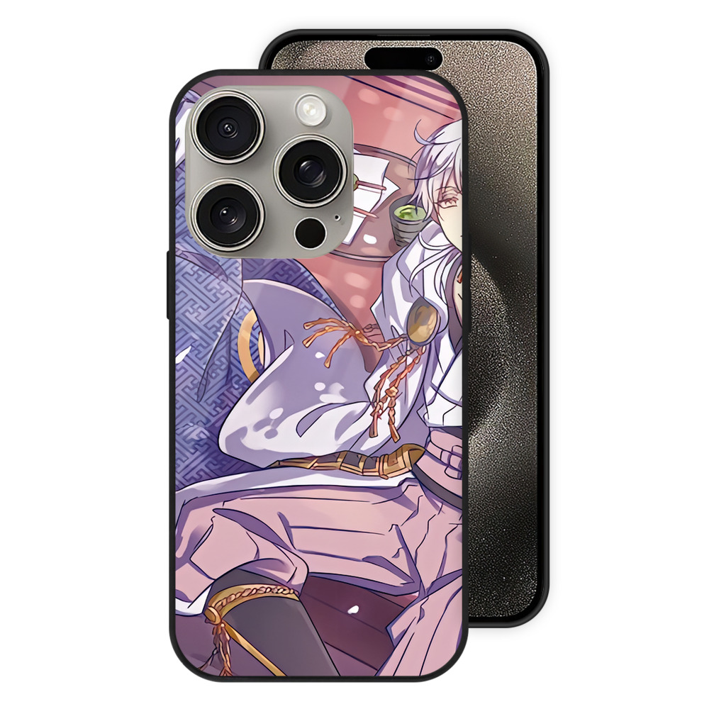 （画像用） 刀剣乱舞 Touken Ranbu 【iPhone15Pro対応】スマホケース 耐衝撃＆黄変防止 背面ガラス