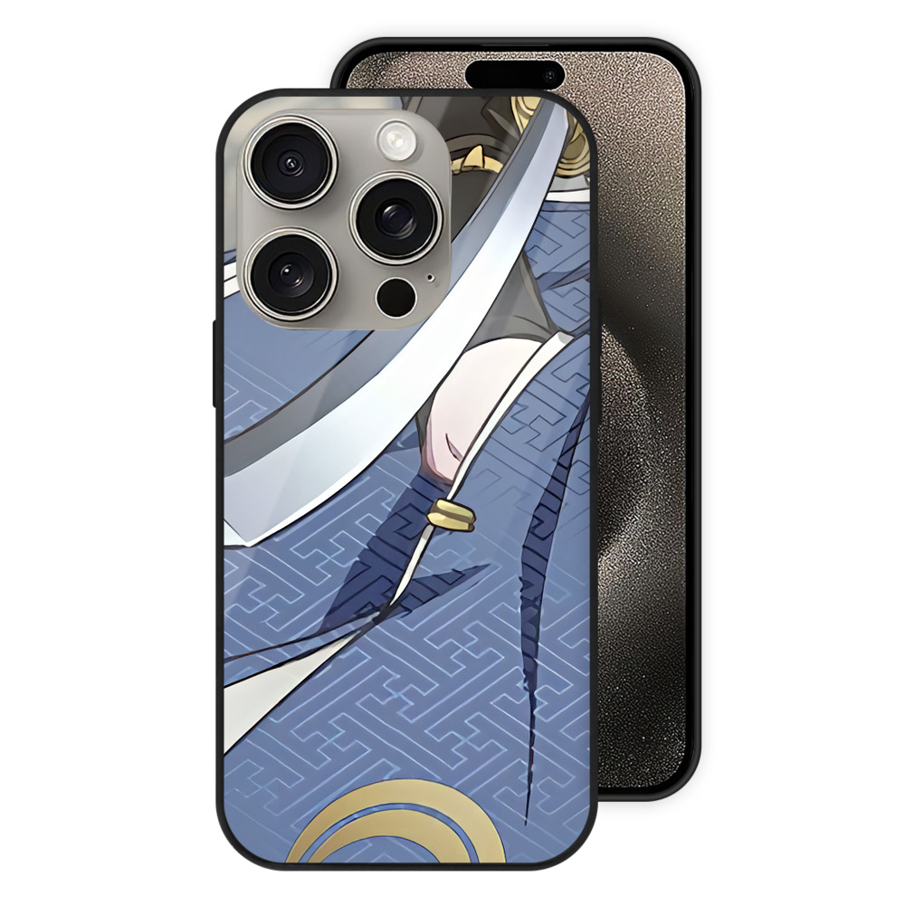 （画像用） 刀剣乱舞 Touken Ranbu 【iPhone15Pro対応】スマホケース 耐衝撃＆黄変防止 背面ガラス