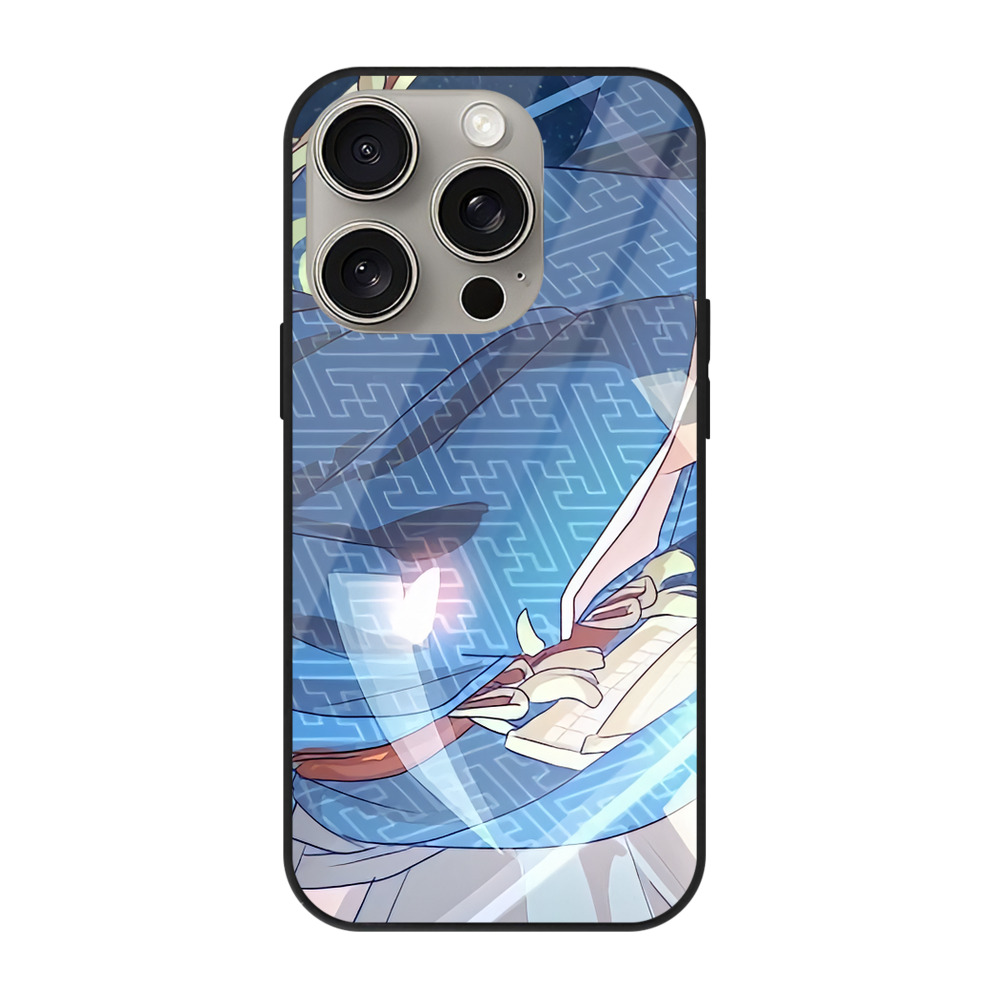 （画像用） 刀剣乱舞 Touken Ranbu 【iPhone15Pro対応】スマホケース 耐衝撃＆黄変防止 背面ガラス