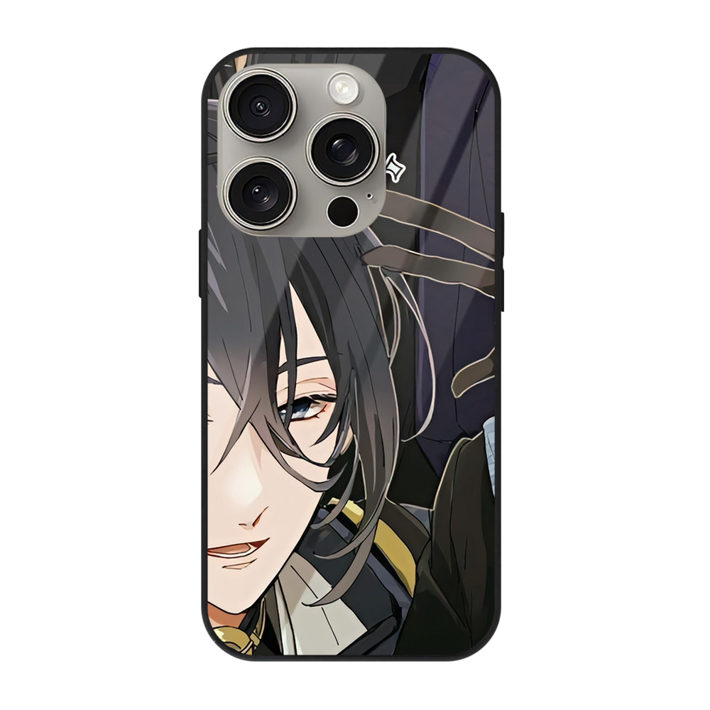 （画像用） 刀剣乱舞 Touken Ranbu 【iPhone15Pro対応】スマホケース 耐衝撃＆黄変防止 背面ガラス