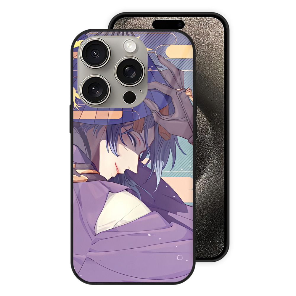 （画像用） 刀剣乱舞 Touken Ranbu 【iPhone15Pro対応】スマホケース 耐衝撃＆黄変防止 背面ガラス