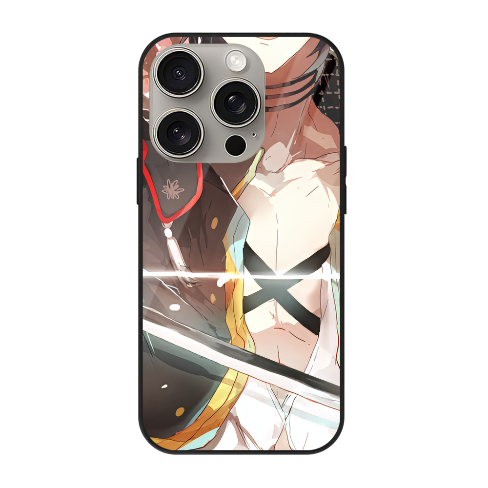 （画像用） 刀剣乱舞 Touken Ranbu 【iPhone15Pro対応】スマホケース 耐衝撃＆黄変防止 背面ガラス