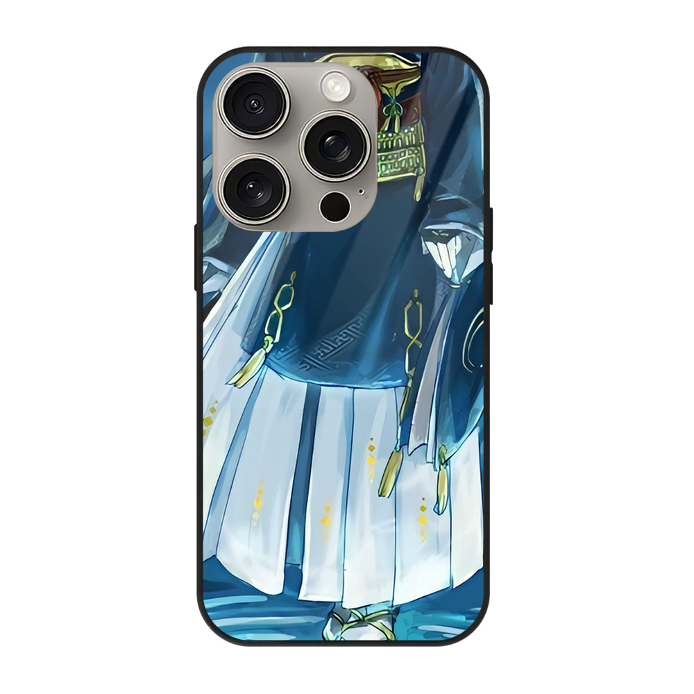 （画像用） 刀剣乱舞 Touken Ranbu 【iPhone15Pro対応】スマホケース 耐衝撃＆黄変防止 背面ガラス