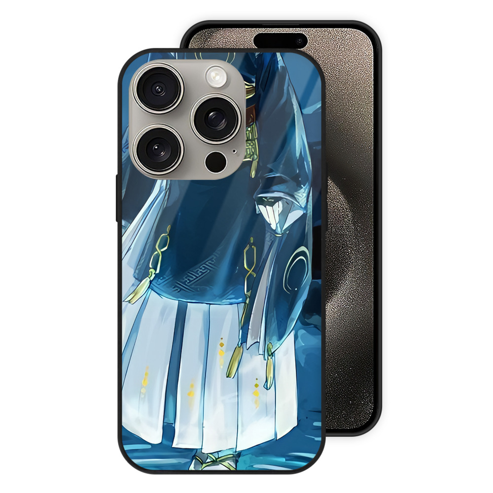 （画像用） 刀剣乱舞 Touken Ranbu 【iPhone15Pro対応】スマホケース 耐衝撃＆黄変防止 背面ガラス