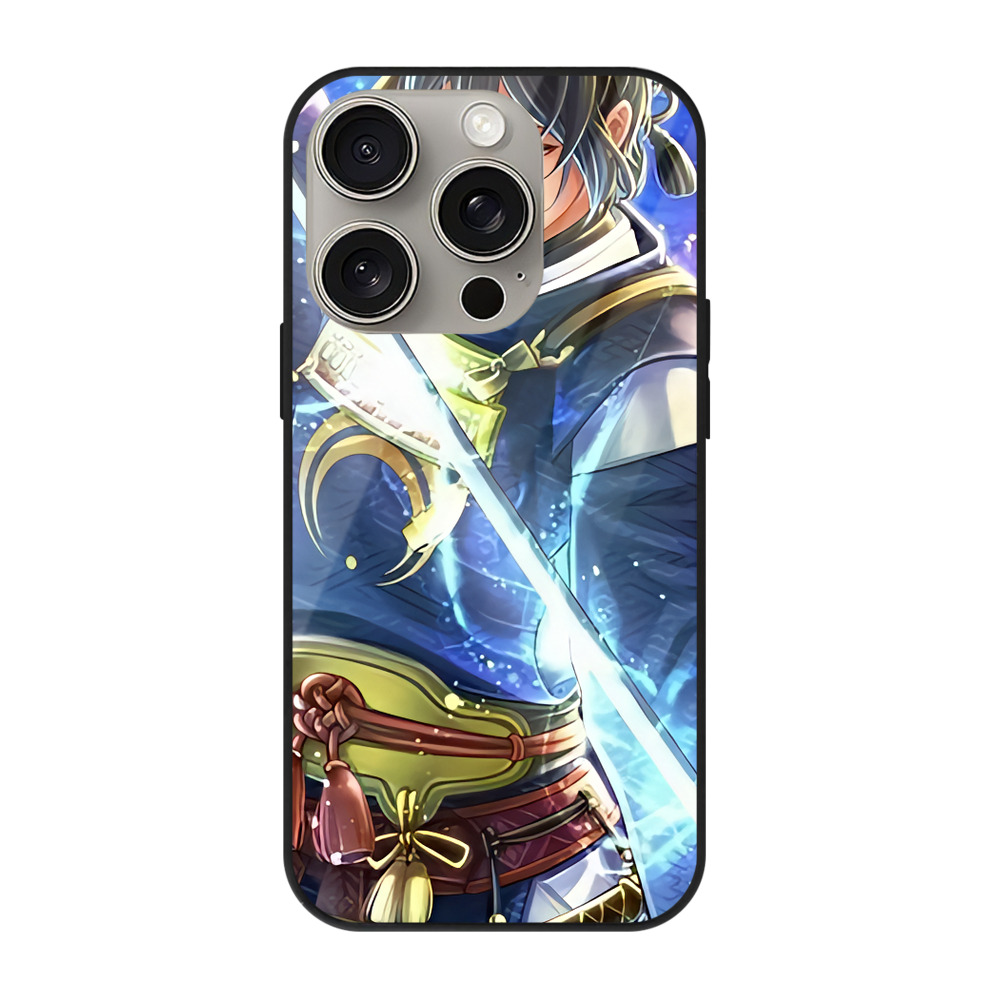 （画像用） 刀剣乱舞 Touken Ranbu 【iPhone15Pro対応】スマホケース 耐衝撃＆黄変防止 背面ガラス