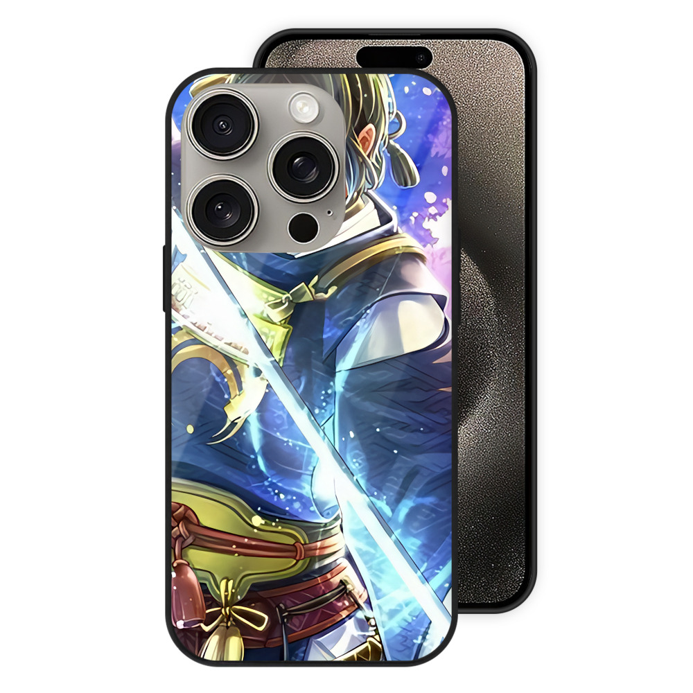 （画像用） 刀剣乱舞 Touken Ranbu 【iPhone15Pro対応】スマホケース 耐衝撃＆黄変防止 背面ガラス