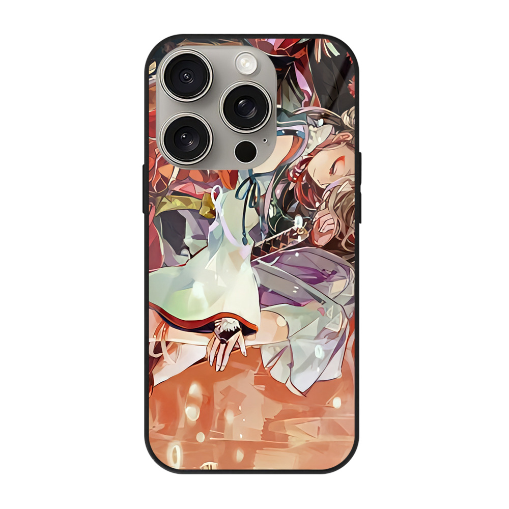 （画像用） 刀剣乱舞 Touken Ranbu 【iPhone15Pro対応】スマホケース 耐衝撃＆黄変防止 背面ガラス