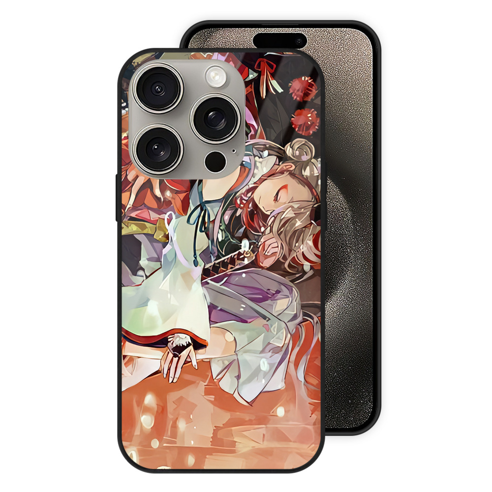 （画像用） 刀剣乱舞 Touken Ranbu 【iPhone15Pro対応】スマホケース 耐衝撃＆黄変防止 背面ガラス