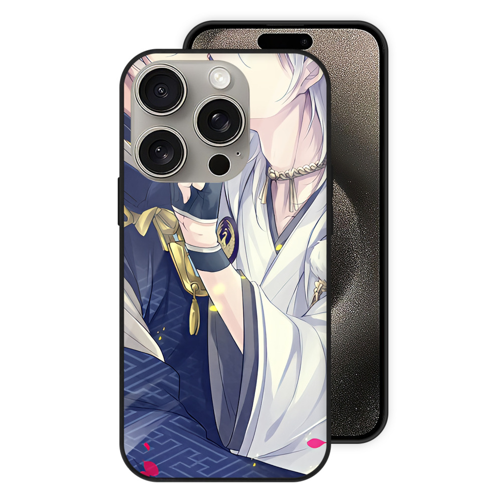 （画像用） 刀剣乱舞 Touken Ranbu 【iPhone15Pro対応】スマホケース 耐衝撃＆黄変防止 背面ガラス