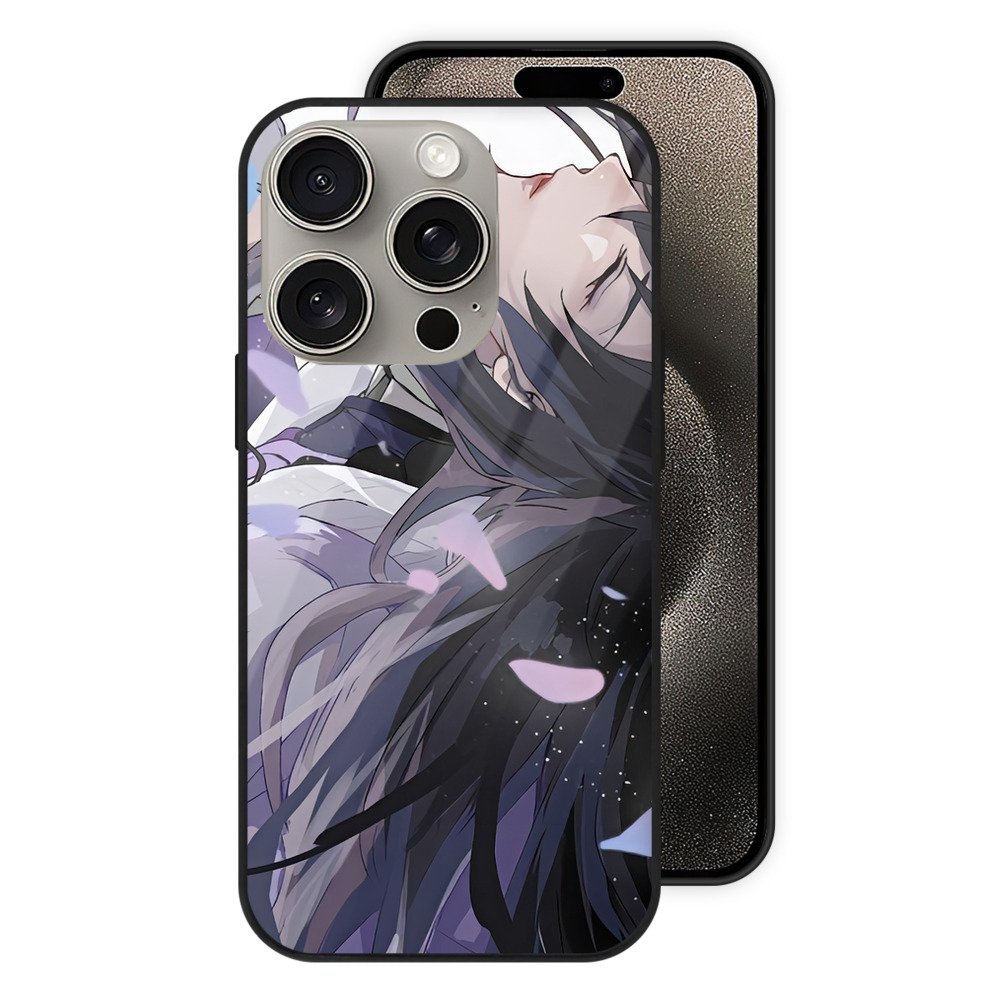 （画像用） 刀剣乱舞 Touken Ranbu 【iPhone15Pro対応】スマホケース 耐衝撃＆黄変防止 背面ガラス