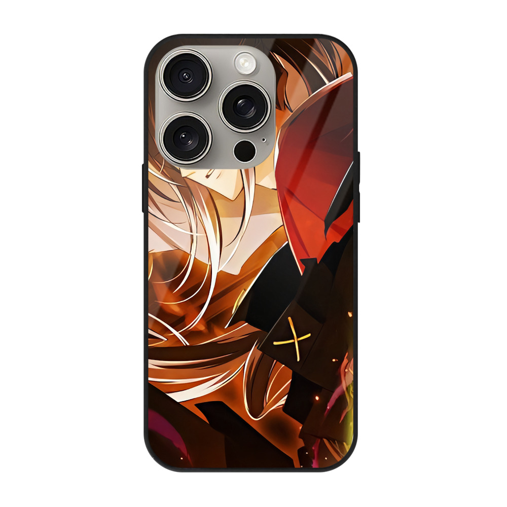 （画像用） 刀剣乱舞 Touken Ranbu 【iPhone15Pro対応】スマホケース 耐衝撃＆黄変防止 背面ガラス