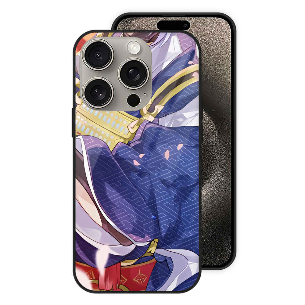 （画像用） 刀剣乱舞 Touken Ranbu 【iPhone15Pro対応】スマホケース 耐衝撃＆黄変防止 背面ガラス