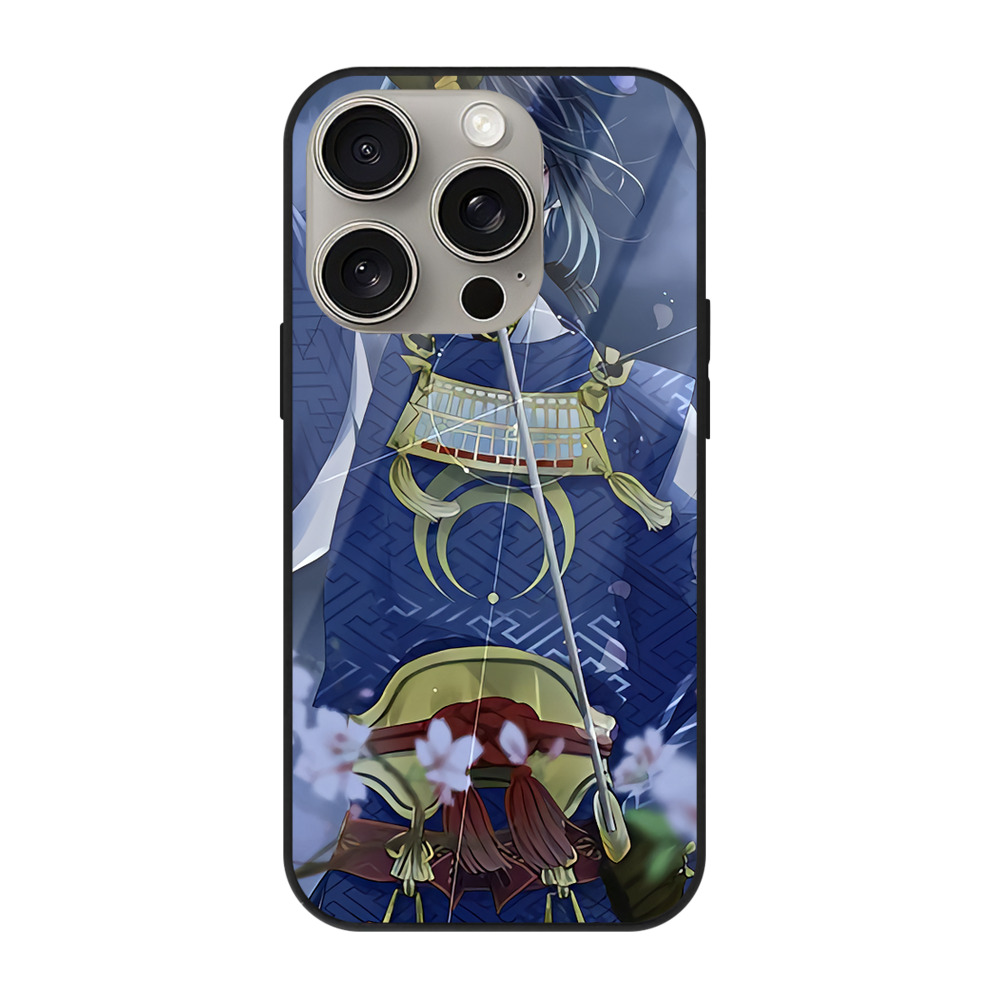 （画像用） 刀剣乱舞 Touken Ranbu 【iPhone15Pro対応】スマホケース 耐衝撃＆黄変防止 背面ガラス