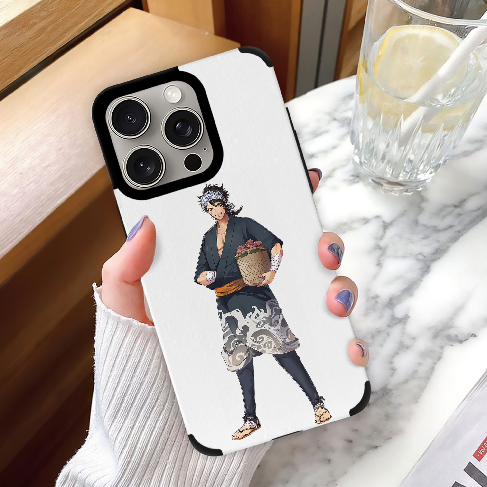 刀剣乱舞 Touken Ranbu 【iPhone15ProMax対応】 PUレザー スマホケース 耐衝撃＆黄変防止