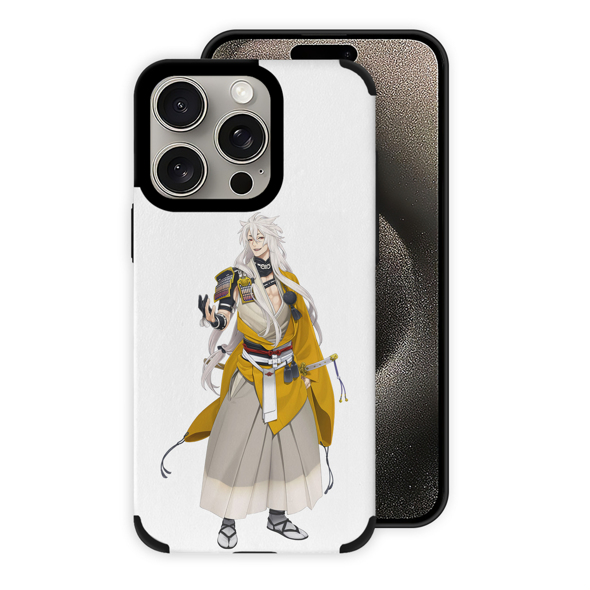 （画像用） 刀剣乱舞 Touken Ranbu 【iPhone15ProMax対応】 PUレザー スマホケース 耐衝撃＆黄変防止