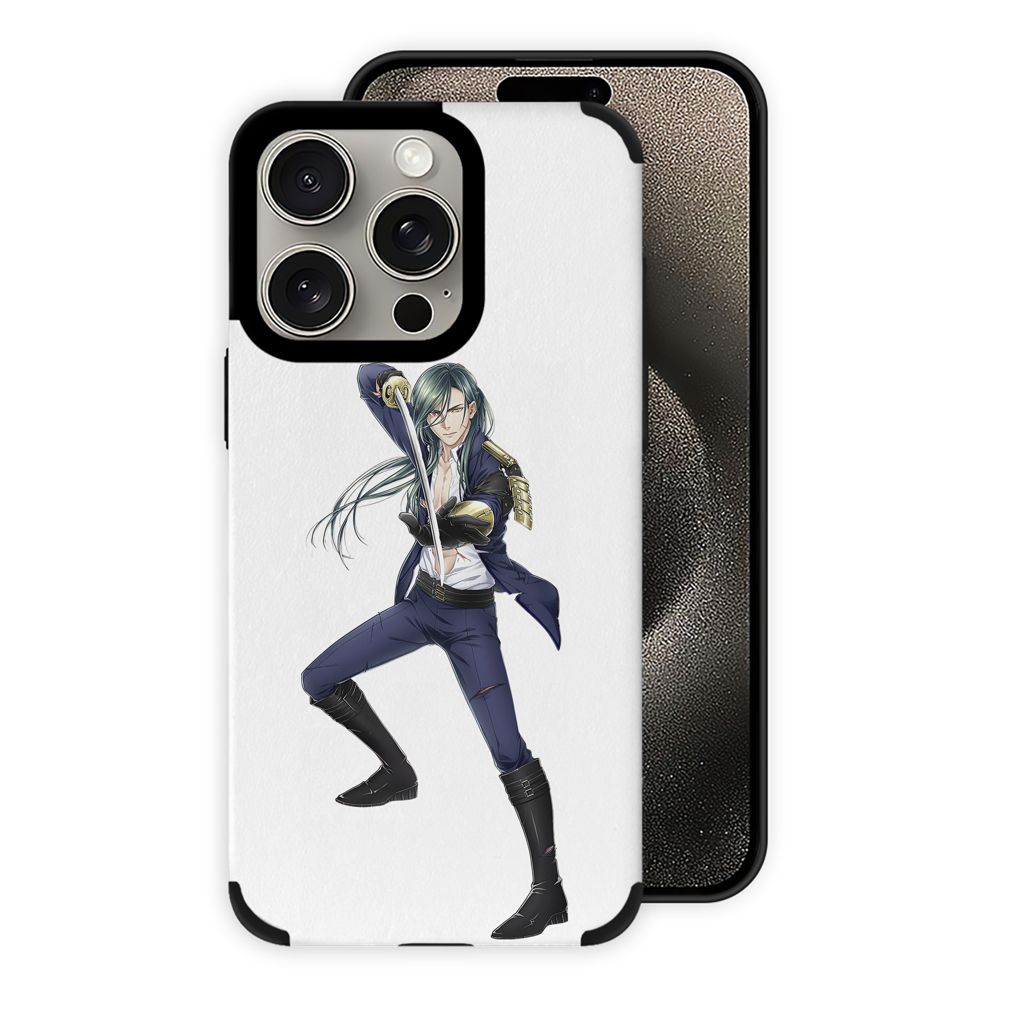 （画像用） 刀剣乱舞 Touken Ranbu 【iPhone15ProMax対応】 PUレザー スマホケース 耐衝撃＆黄変防止