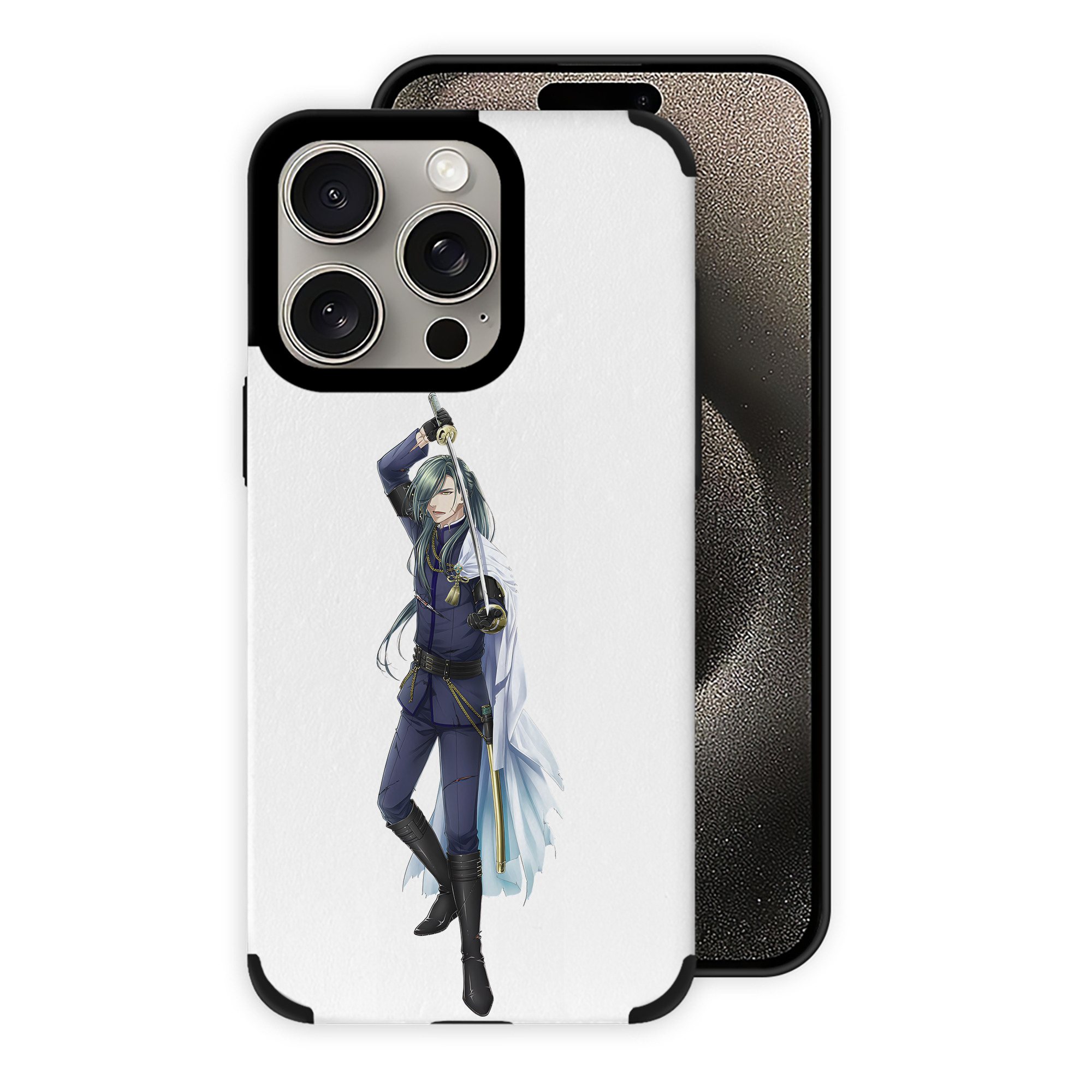（画像用） 刀剣乱舞 Touken Ranbu 【iPhone15ProMax対応】 PUレザー スマホケース 耐衝撃＆黄変防止