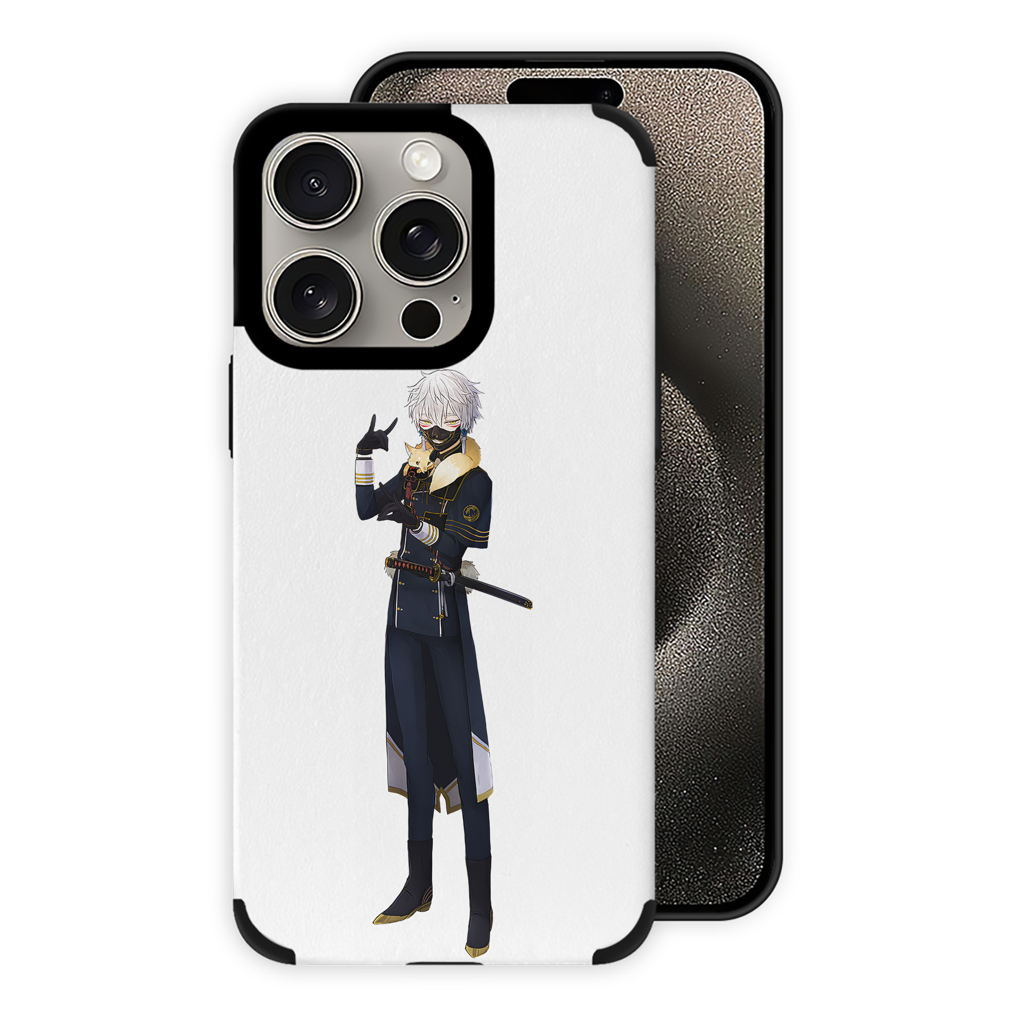 （画像用） 刀剣乱舞 Touken Ranbu 【iPhone15ProMax対応】 PUレザー スマホケース 耐衝撃＆黄変防止