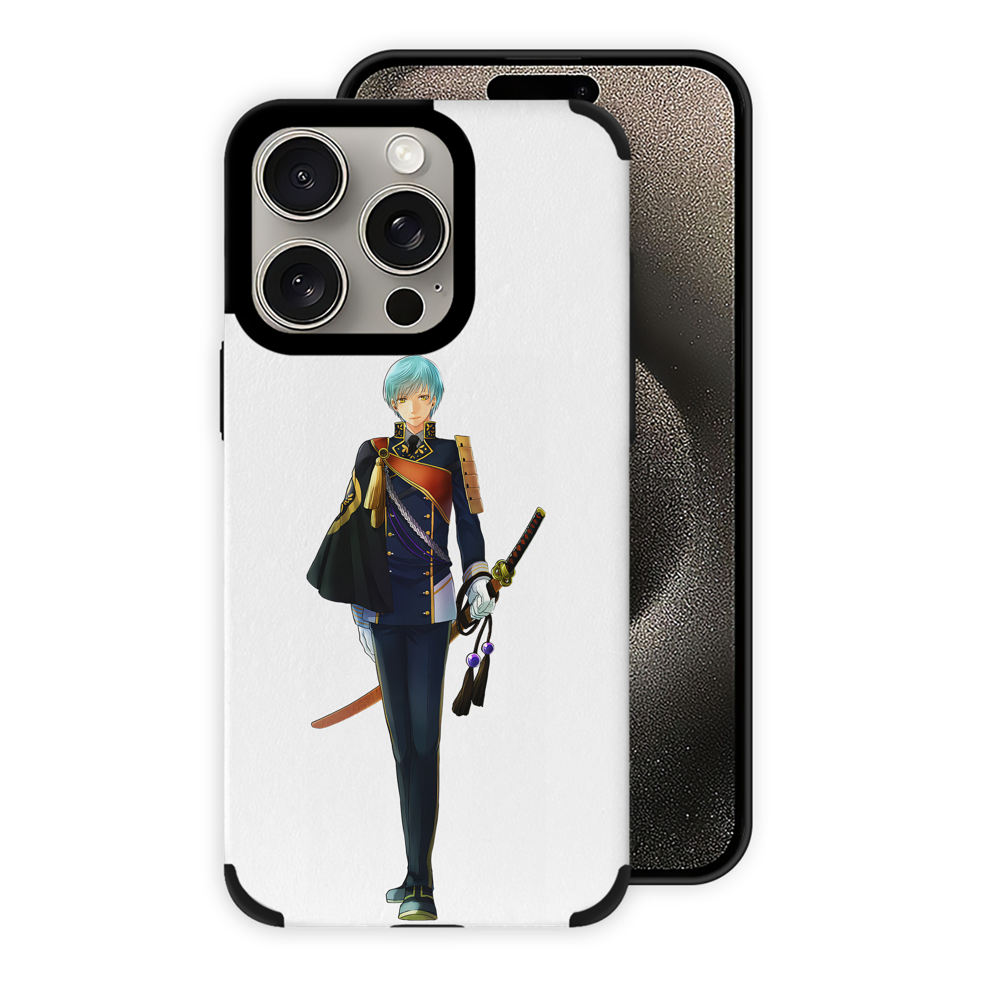（画像用） 刀剣乱舞 Touken Ranbu 【iPhone15ProMax対応】 PUレザー スマホケース 耐衝撃＆黄変防止