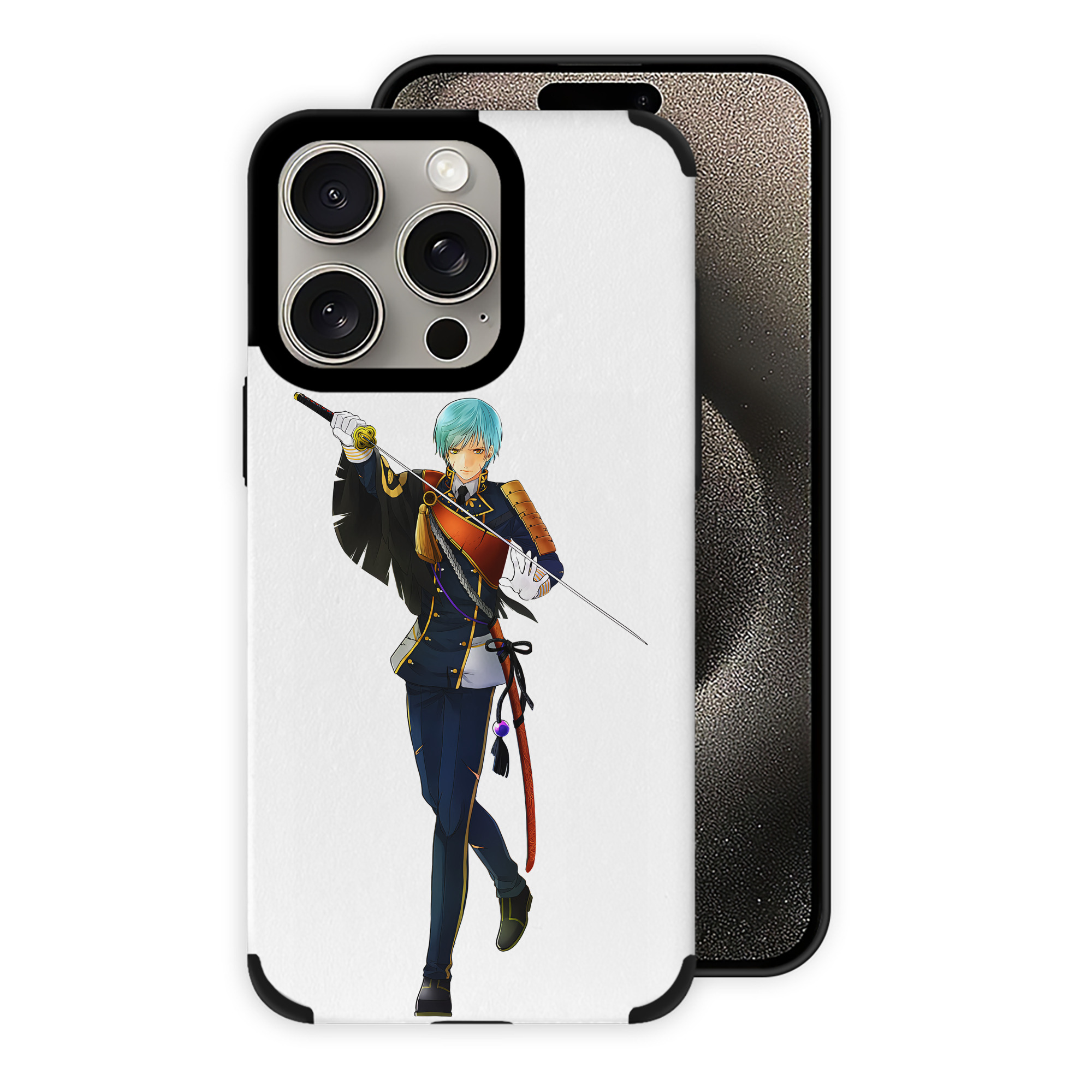 （画像用） 刀剣乱舞 Touken Ranbu 【iPhone15ProMax対応】 PUレザー スマホケース 耐衝撃＆黄変防止