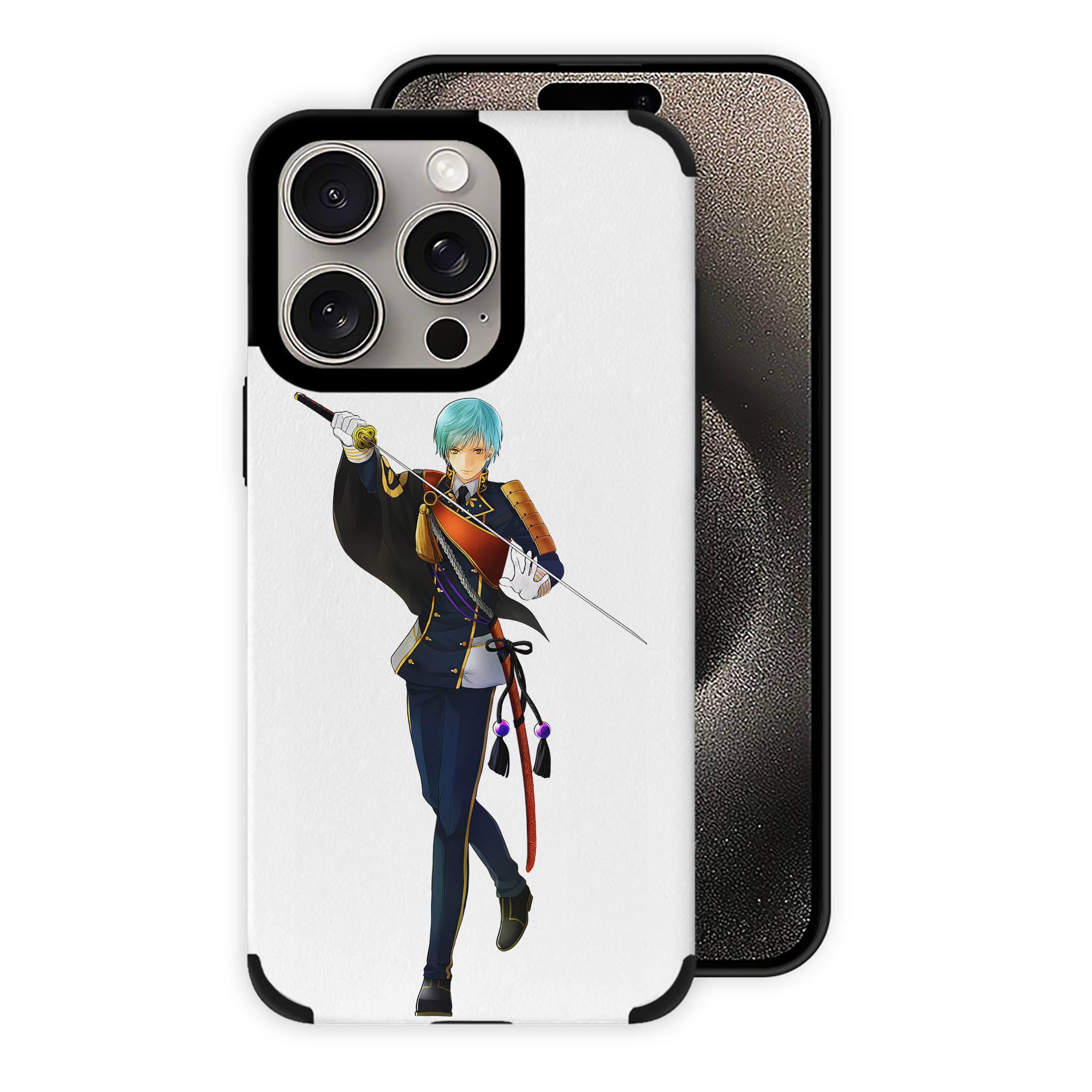 （画像用） 刀剣乱舞 Touken Ranbu 【iPhone15ProMax対応】 PUレザー スマホケース 耐衝撃＆黄変防止