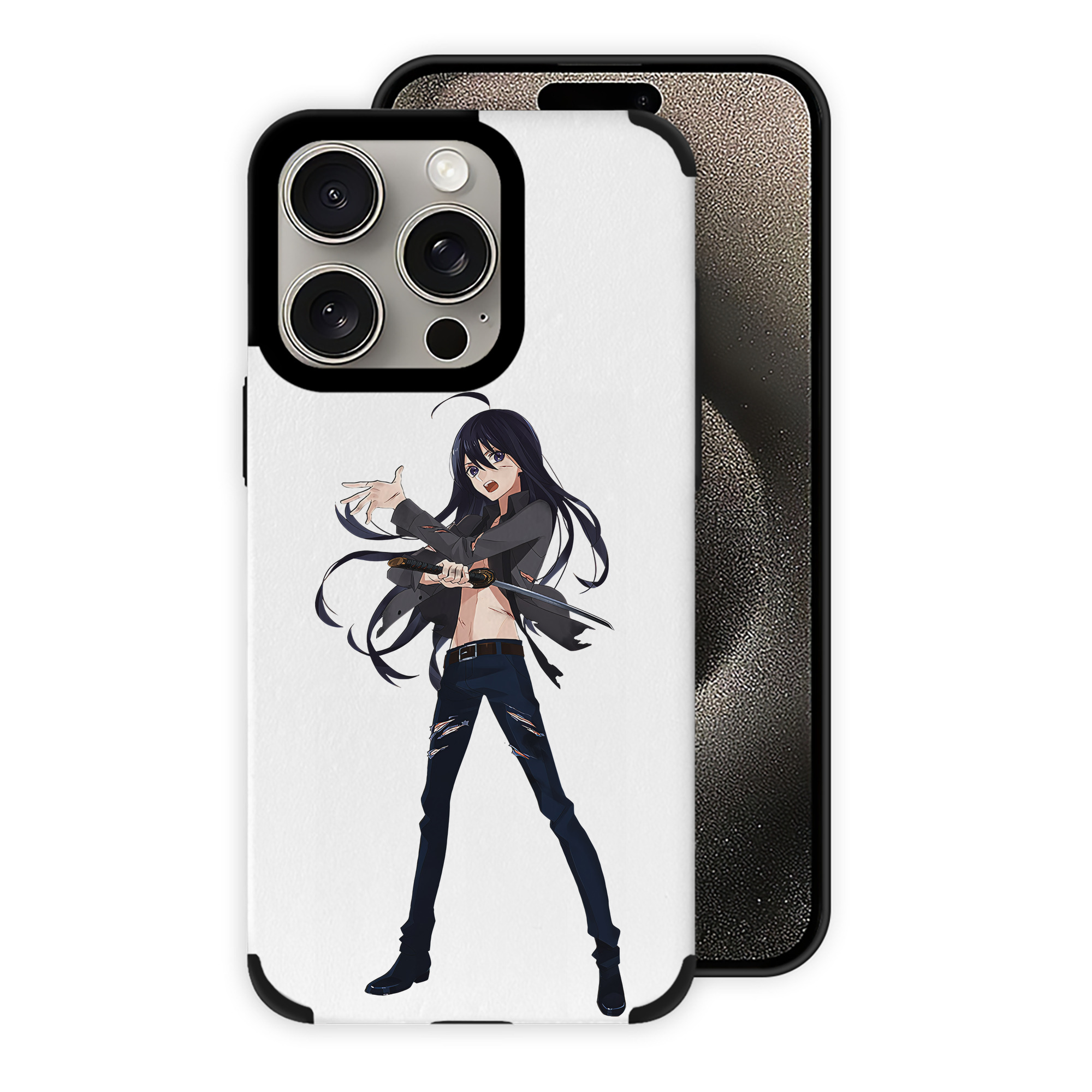 （画像用） 刀剣乱舞 Touken Ranbu 【iPhone15ProMax対応】 PUレザー スマホケース 耐衝撃＆黄変防止