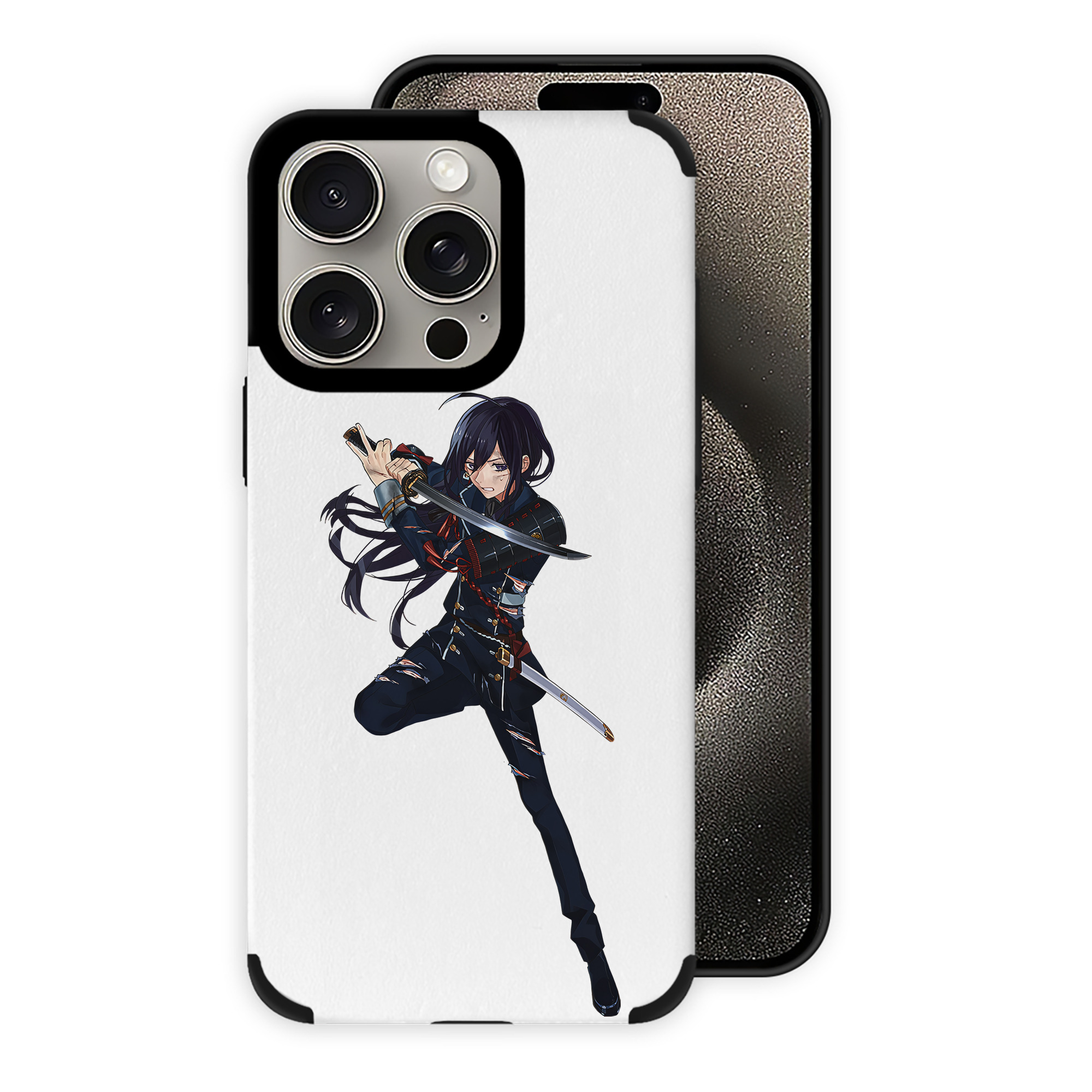 （画像用） 刀剣乱舞 Touken Ranbu 【iPhone15ProMax対応】 PUレザー スマホケース 耐衝撃＆黄変防止