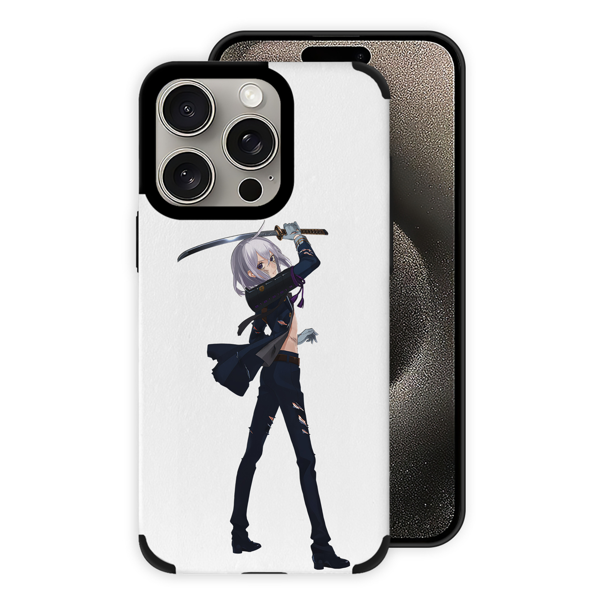 （画像用） 刀剣乱舞 Touken Ranbu 【iPhone15ProMax対応】 PUレザー スマホケース 耐衝撃＆黄変防止