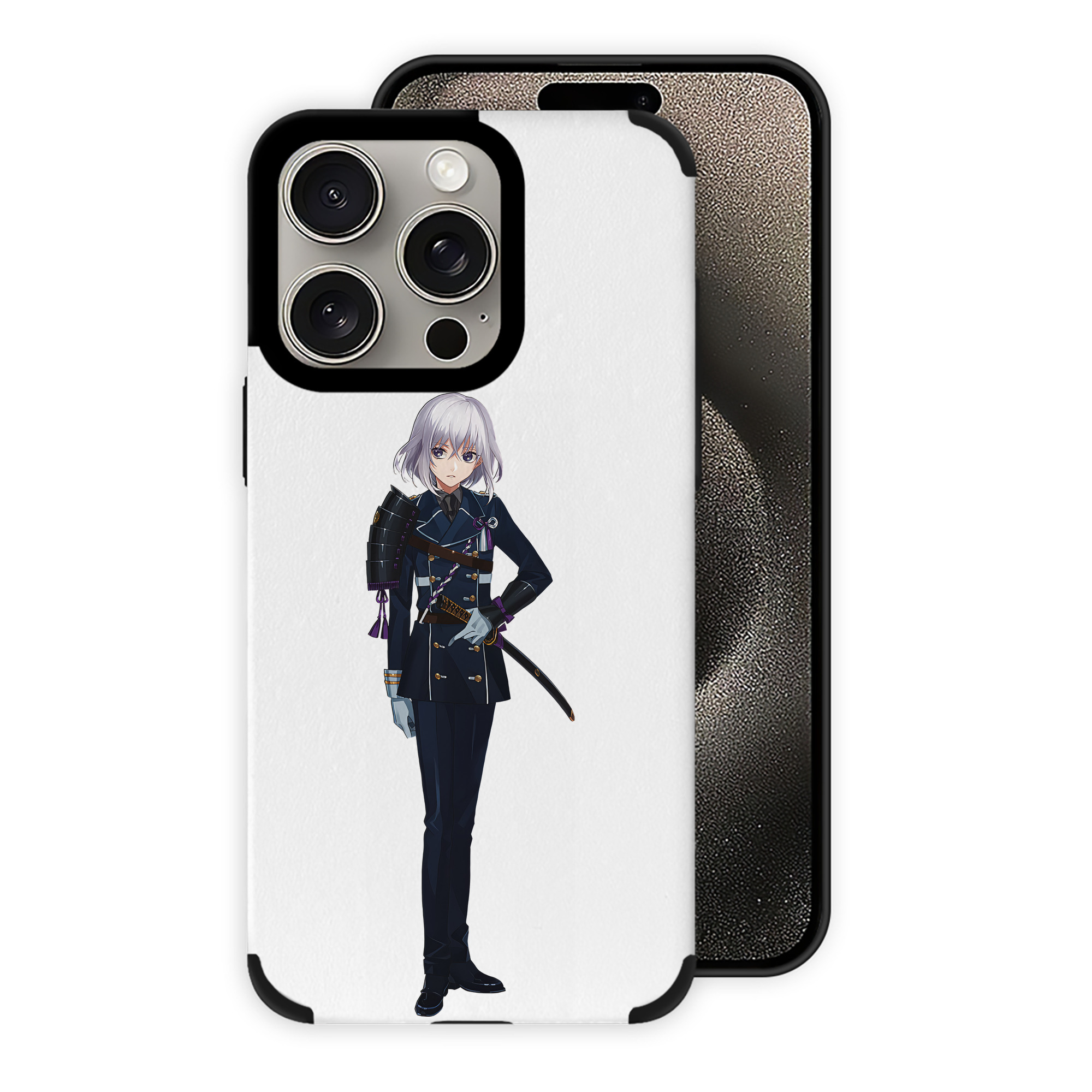 （画像用） 刀剣乱舞 Touken Ranbu 【iPhone15ProMax対応】 PUレザー スマホケース 耐衝撃＆黄変防止