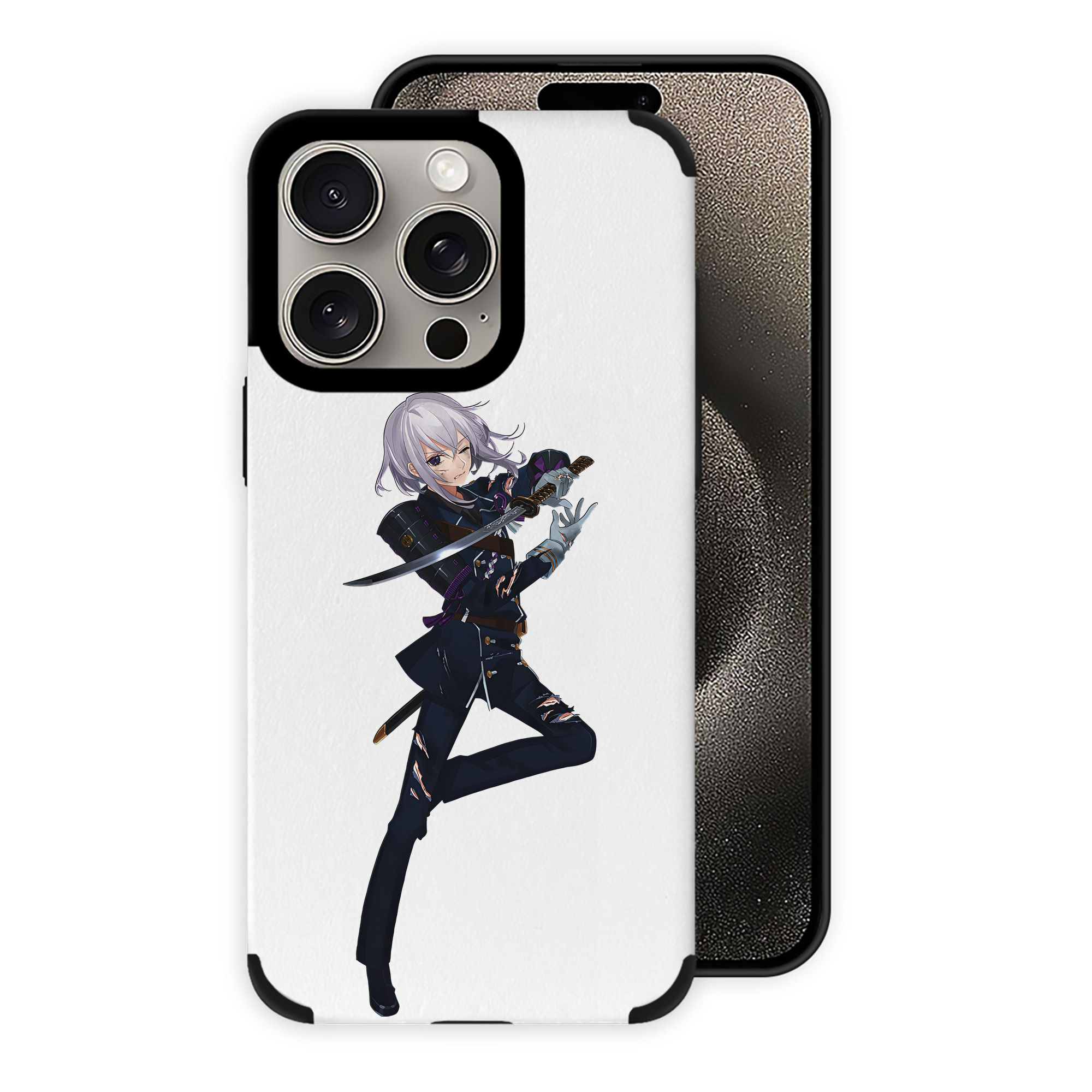 （画像用） 刀剣乱舞 Touken Ranbu 【iPhone15ProMax対応】 PUレザー スマホケース 耐衝撃＆黄変防止