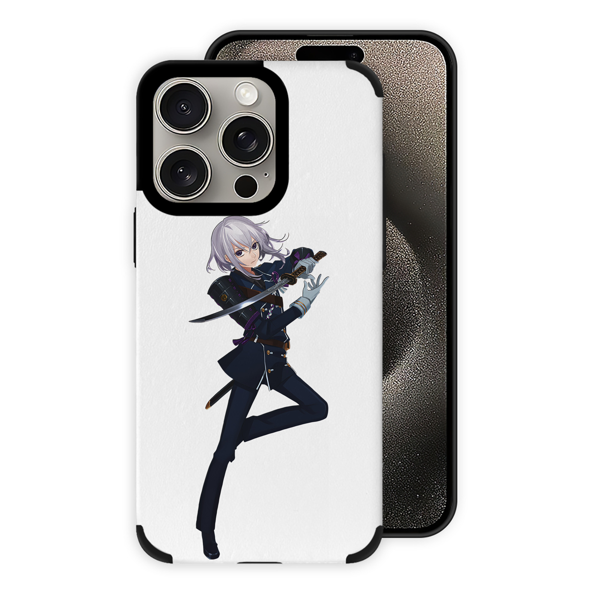 （画像用） 刀剣乱舞 Touken Ranbu 【iPhone15ProMax対応】 PUレザー スマホケース 耐衝撃＆黄変防止